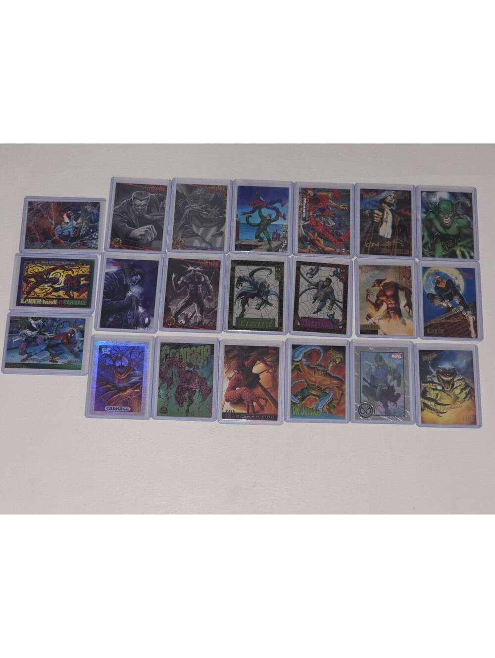 Marvel Spiderman Villains  ~ Lizard Doctor Octopus Carnage + VTG Chase Card LOT